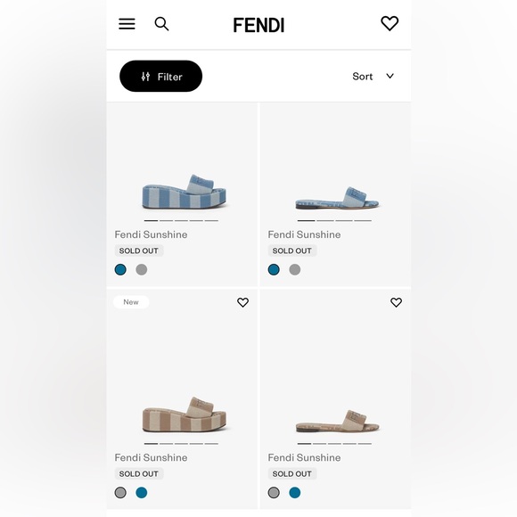 FENDI SUNSHINE EMBROIDERED LOGO PLATFORM SLIDE SANDAL NEUTRAL BEIGE SZ 38.5 NEW! - Picture 12 of 16